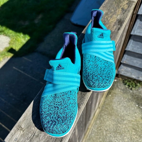 adidas Shoes - NWOT- Adidas Teal & Navy Golf Athletic Shoes